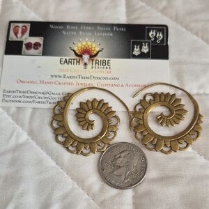 Hand Crafted Brass Earrings